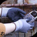 Guantes del trabajo de la seguridad del guante de SRSAFETY 15 / mano de los guantes / guantes hechos punto algodón para la venta